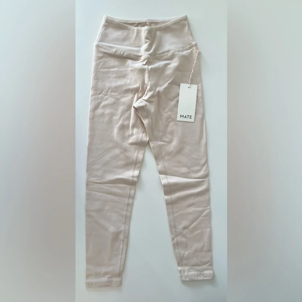 NWT MATE Organic Stretch Midi Legging - color: bone - XS - Picture 5 of 7